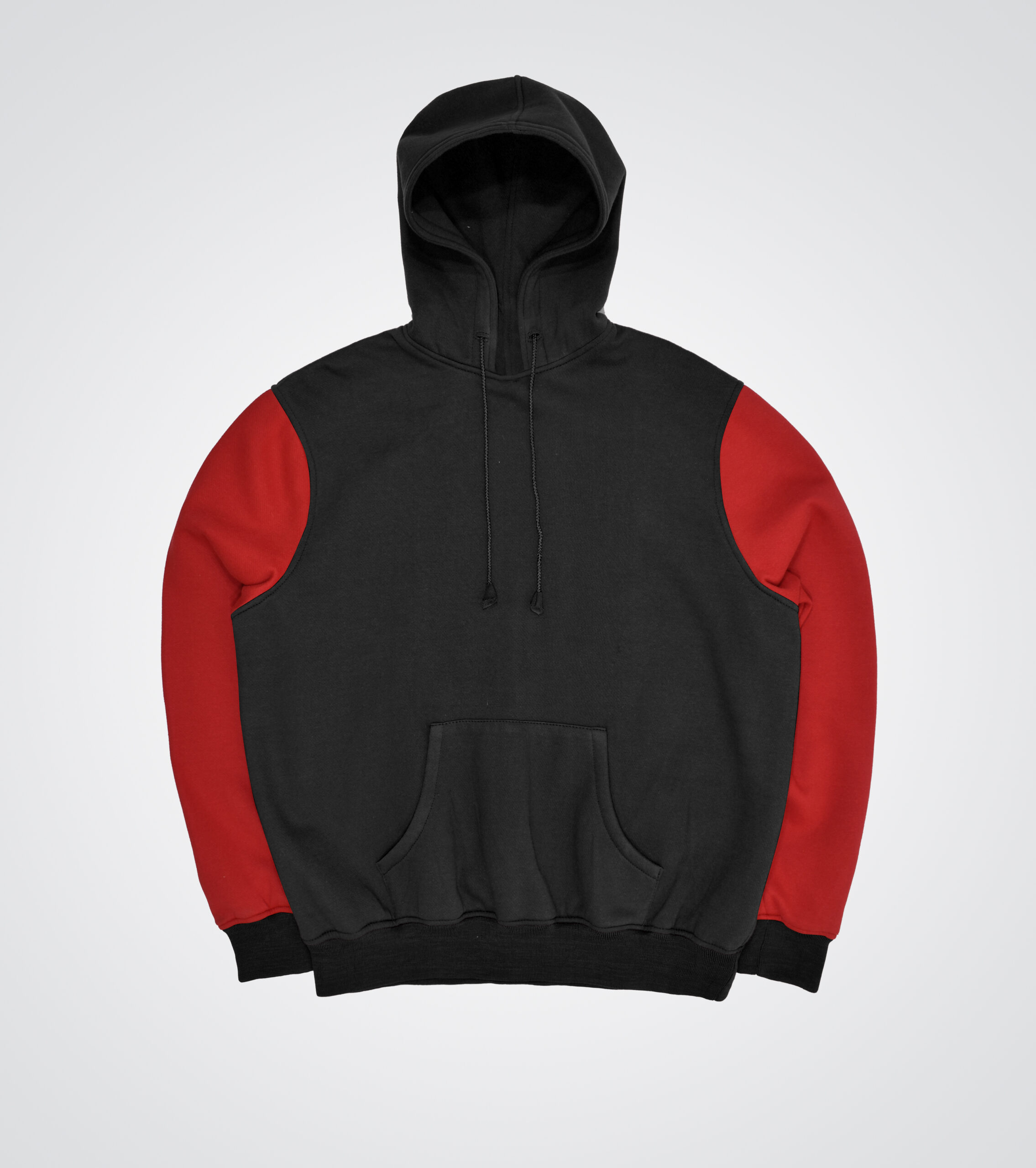Black and Red Heavy Blend Pullover Sweatshirt