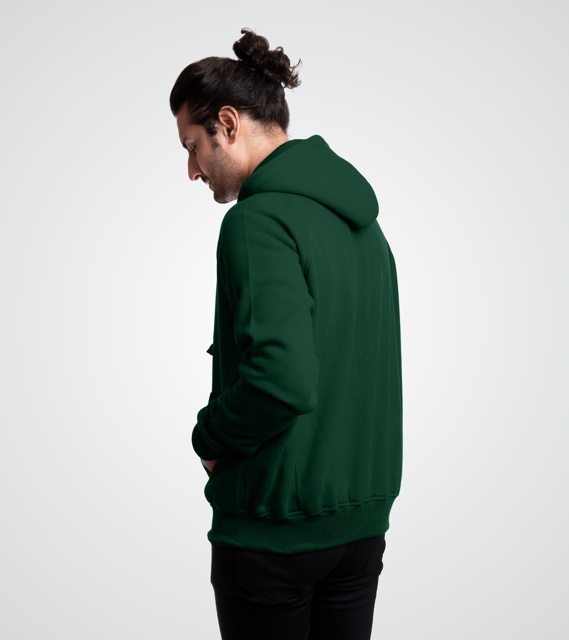 Forest Green Custom Zip Up Sweatshirt