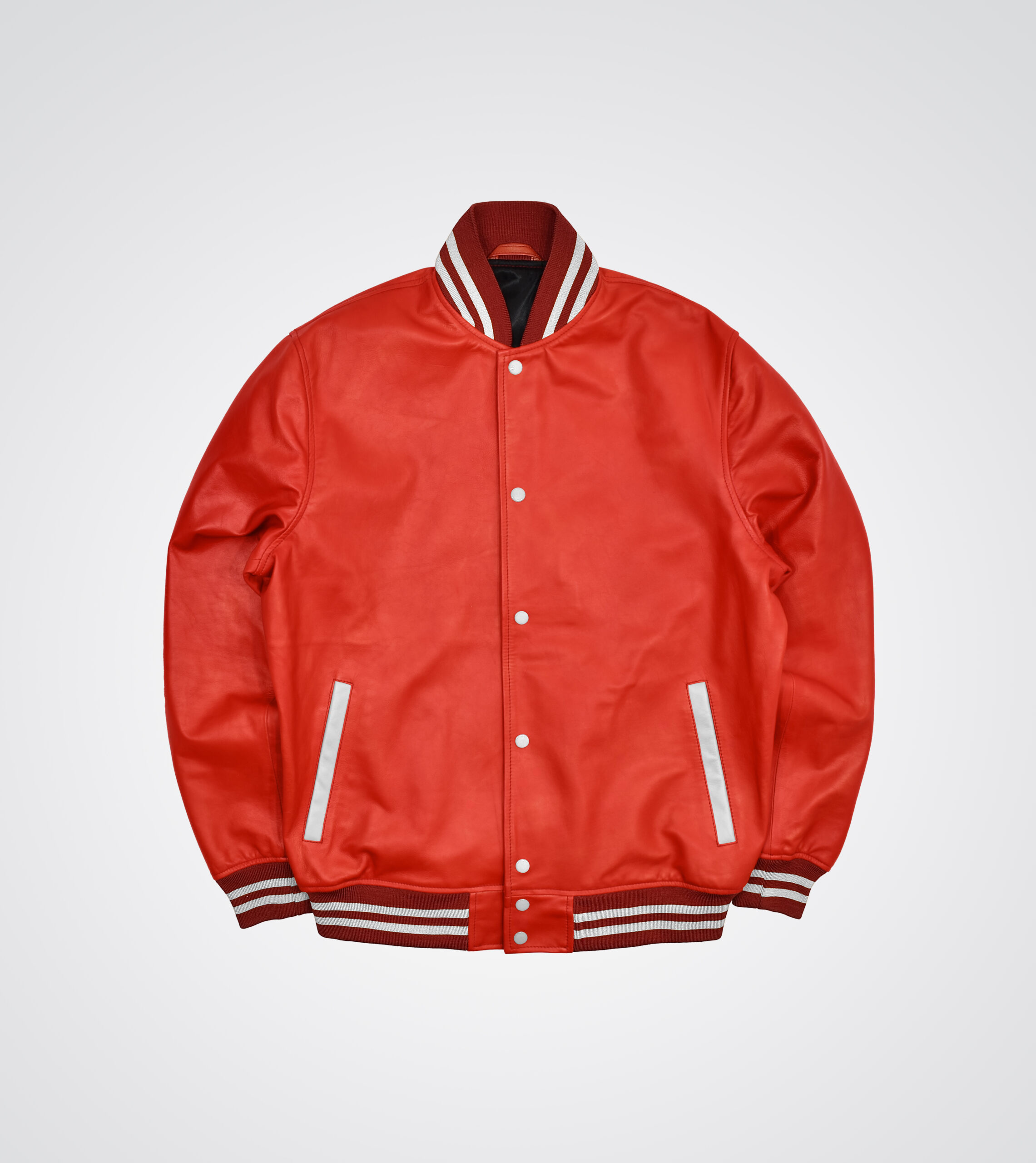 Red Leather Varsity Jacket
