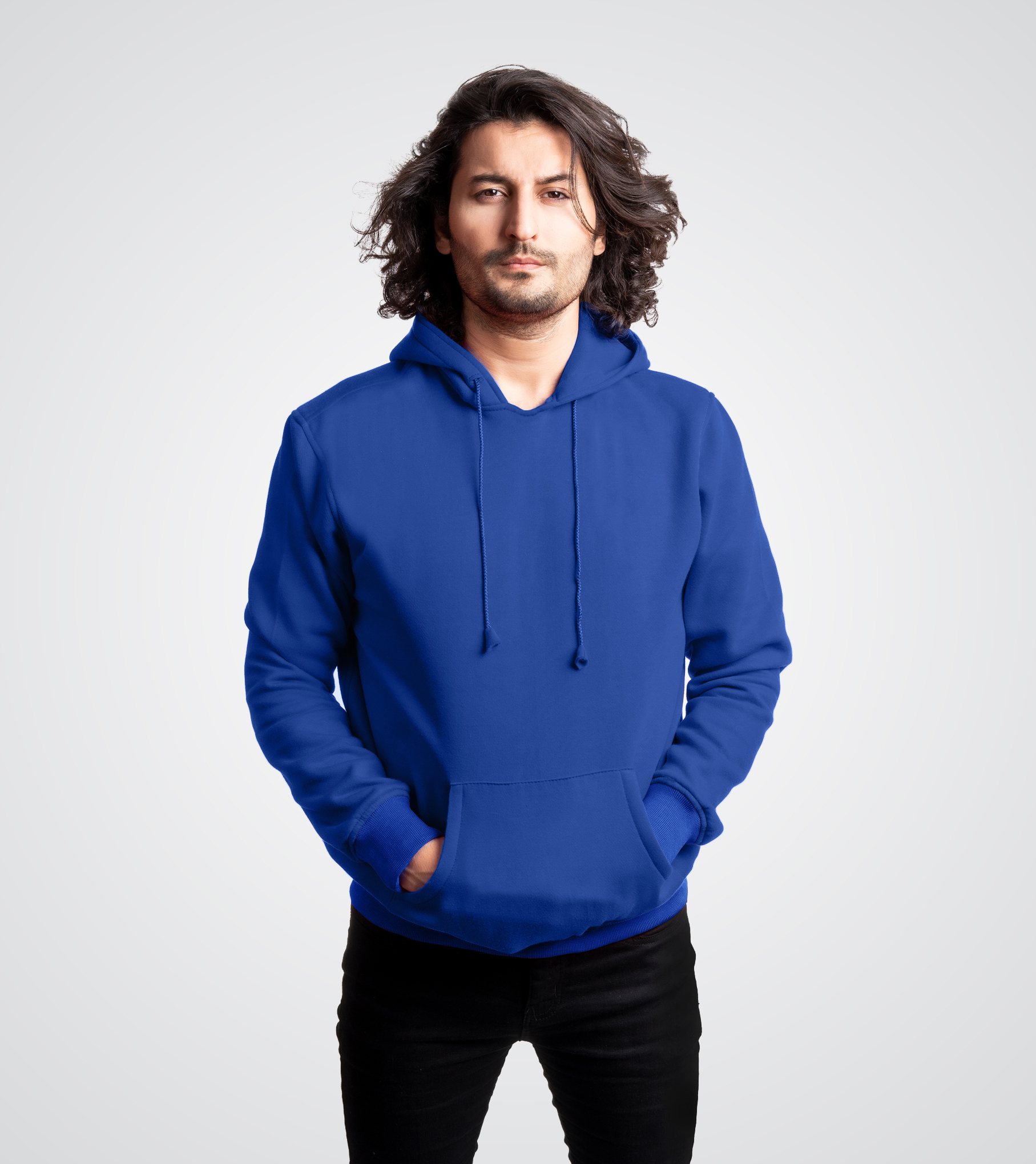 Royal Blue Fleece Pullover Sweatshirt