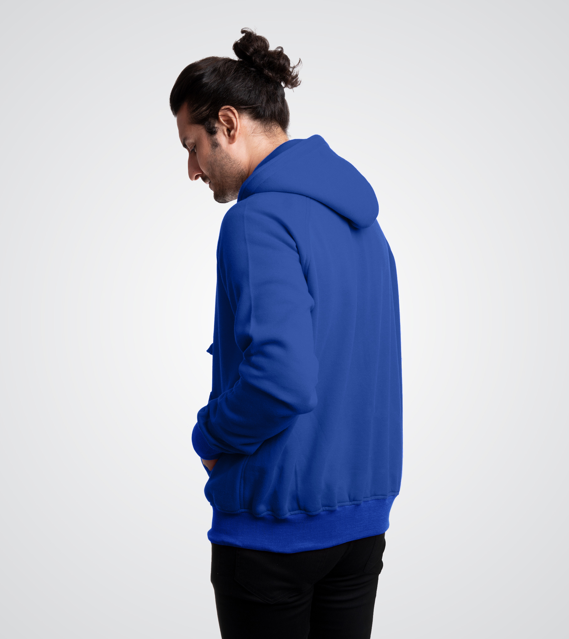 Royal Blue Fleece Zip Up Sweatshirt